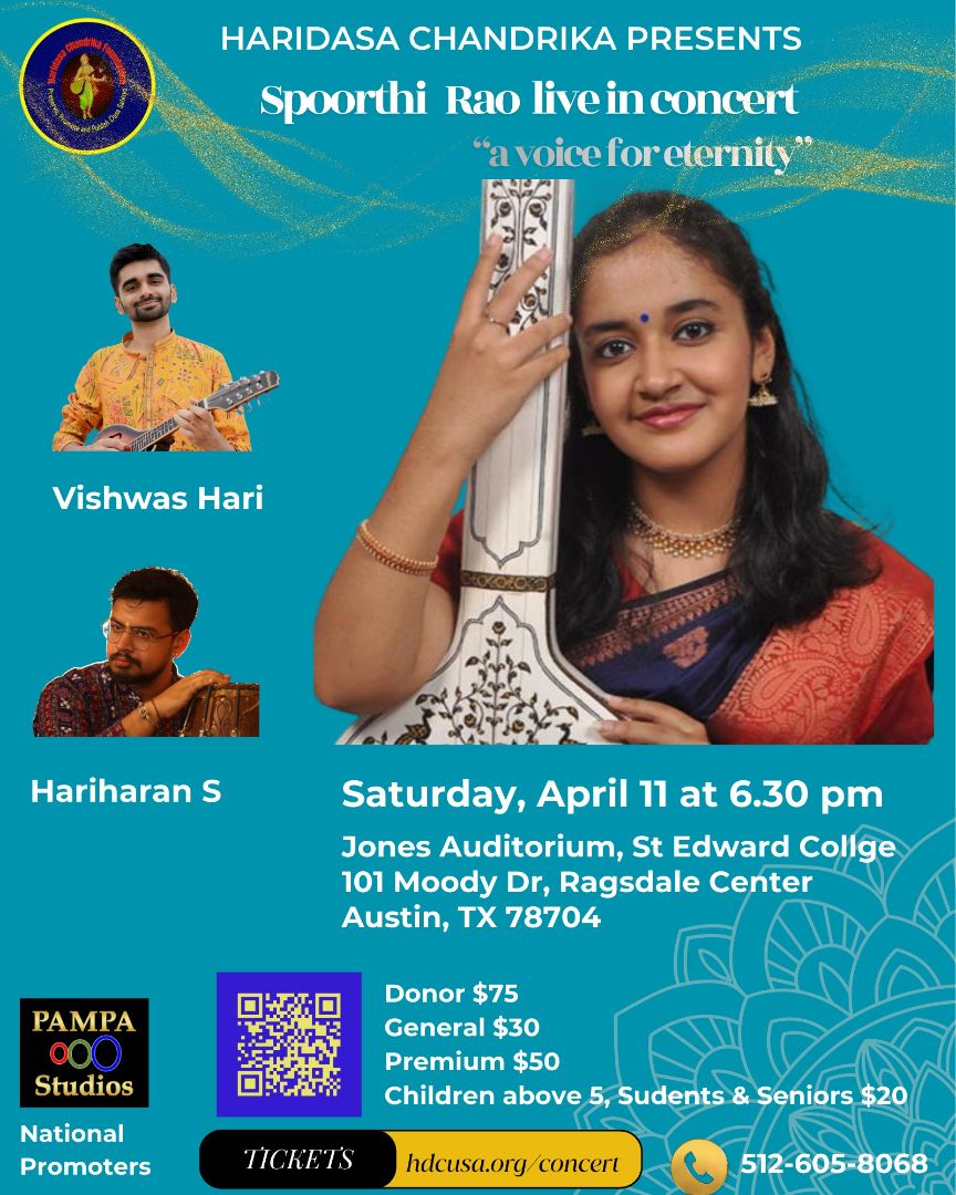 Spoorthi Rao Live Concert Austin 2026: A Voice for Eternity