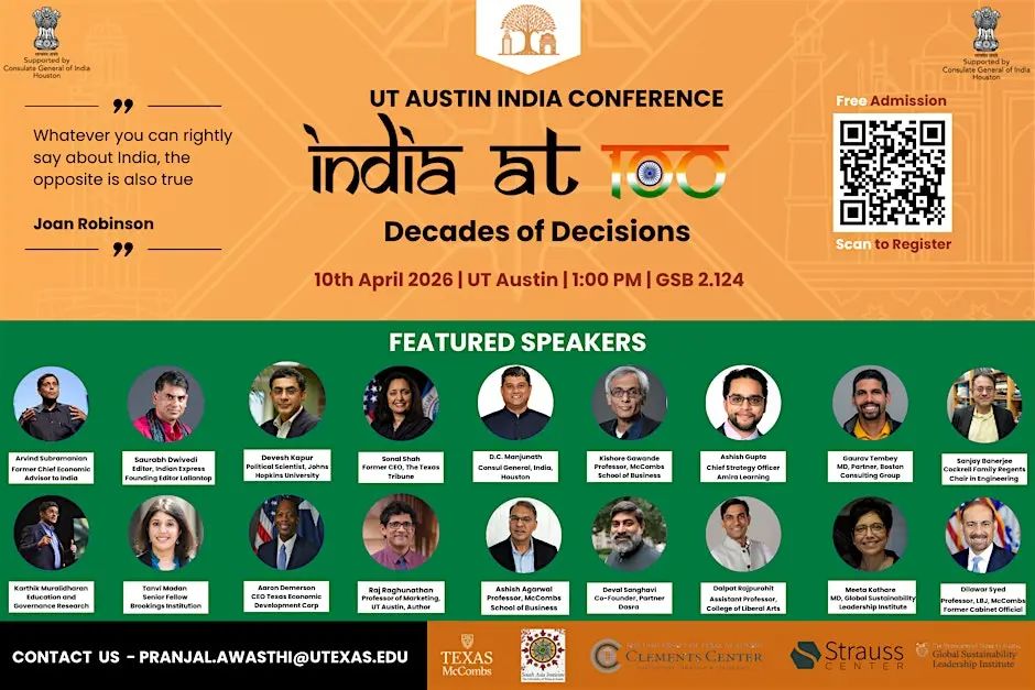 UT Austin India Conference: India at 100